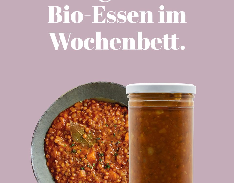 Frisch gekochtes Wochenbett Essen bestellen