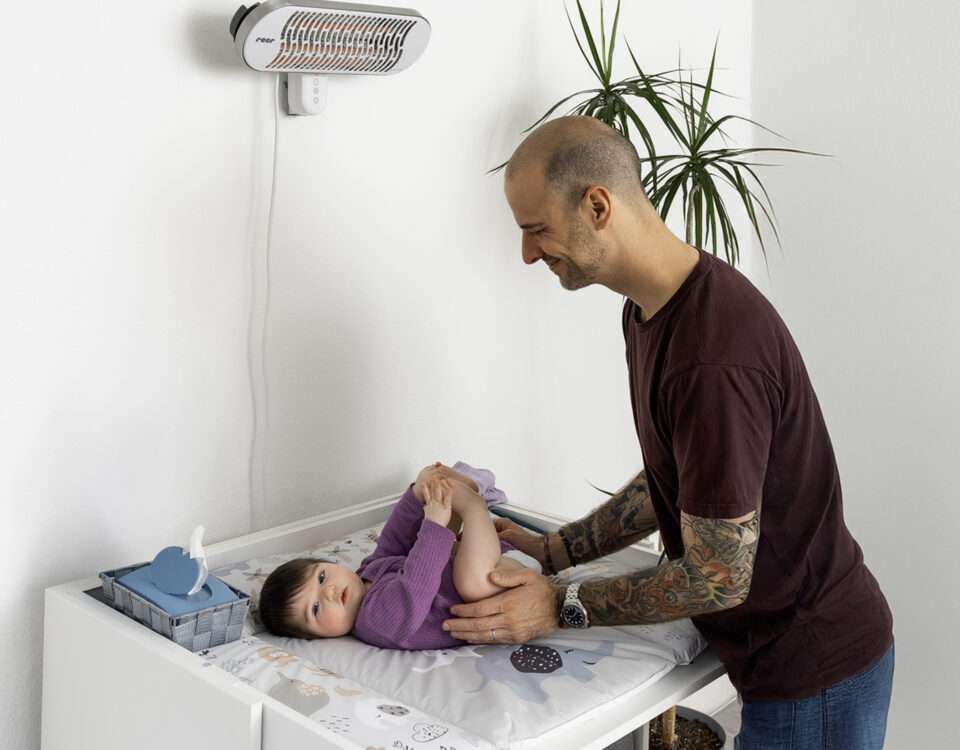 Wickeltisch Wärmestrahler von reer